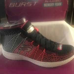 skechers burst divergent high top boots